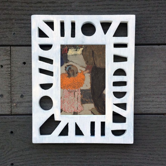 Art Print in Nate Berkus™ Carved Geo Photo Frame - Picture 1 of 13